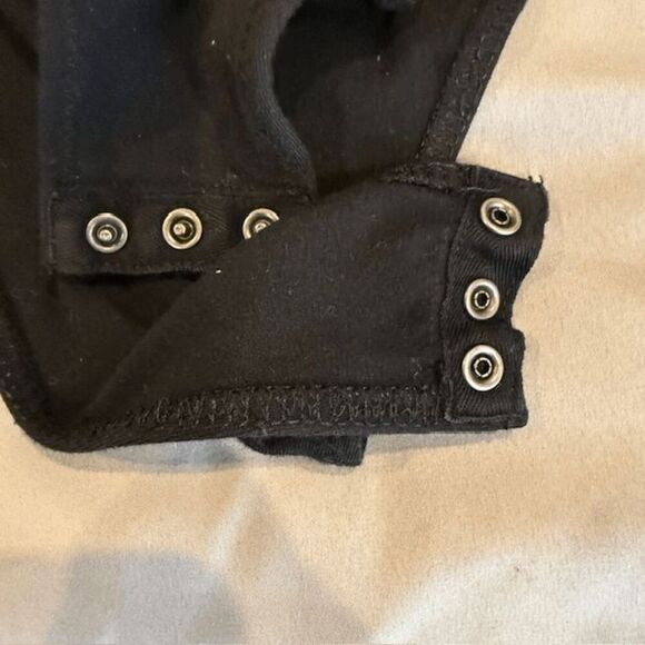 T by Alexander Wang Twist Knot Front Bodysuit Black Modal jersey Size XS - Picture 8 of 11